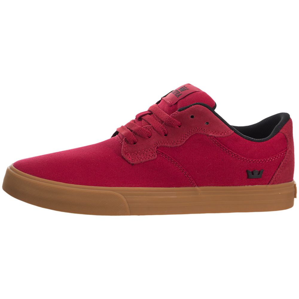 Baskets Basses Supra Axle Rouge Cardinal/Light Gum Homme | TJZ-57556044